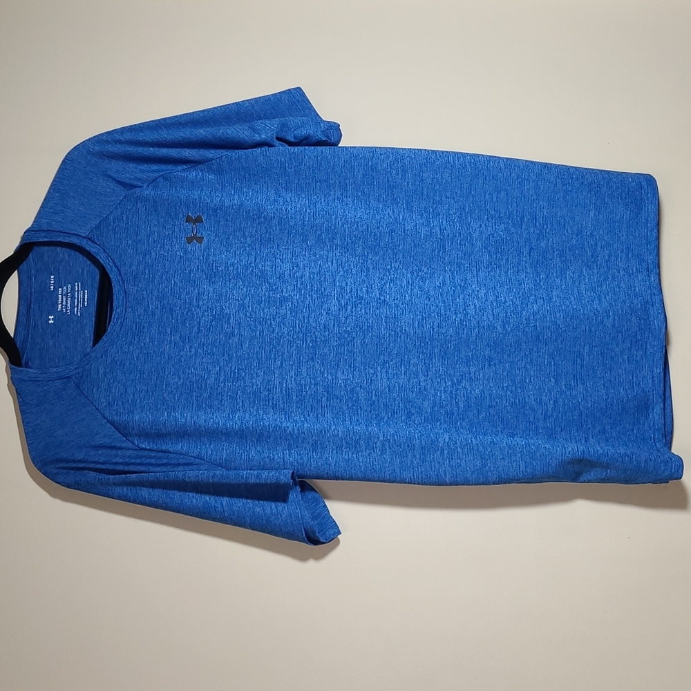 Under Armour Tech Tee Heat Gear, Men's Large, Blue